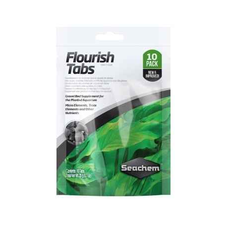 SEACHEM FLOURISH TABS PAQUETE CON 10 TABLETAS