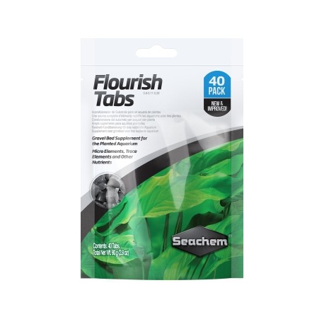 SEACHEM FLOURISH TABS PAQUETE CON 40 TABLETAS