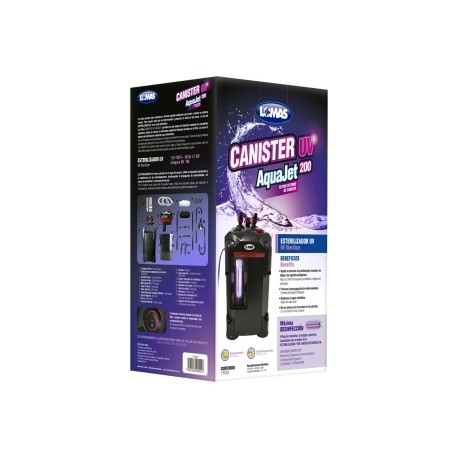 LOMAS FILTRO DE CANASTILLA C/LUZ UV AQUAJET 200 LT ( UV 7 W )