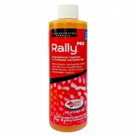 RALLY PRO 236 ML FORMULA CONCENTRADA PARA TRATAR PARASITOS EXTERNOS EN AGUA SALADA Y AGUA DULCE.
