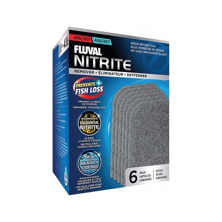 FLUVAL ESPONJA ELIMINADORA DE NITRITO C/6 PZ PARA FLUVAL 306-307/406-407