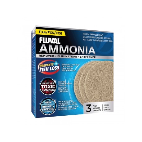 FLUVAL ESPONJA REMOVEDORA DE AMMONIA C/3 PZ PARA FLUVAL FX4/FX5/FX6