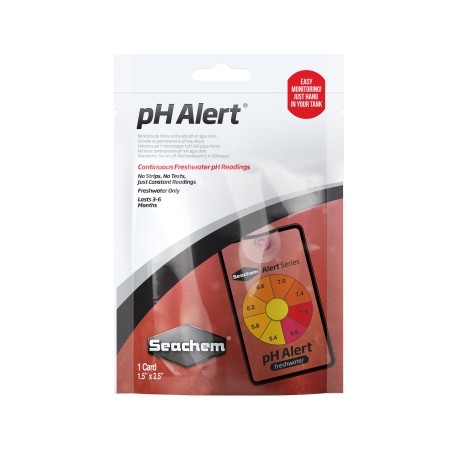 SEACHEM PH ALERT, TARJETA PARA EL MONITOREO CONTÍNUO DEL PH (SIRVE APROX. UN AÑO)