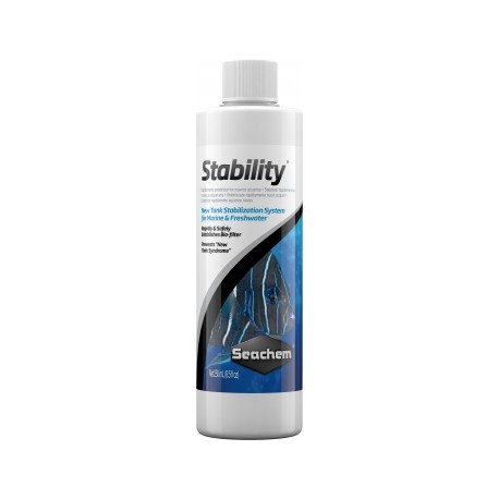 SEACHEM STABILITY 250 ML (BACTERIA PARA AGUA DULCE Y SALADA)